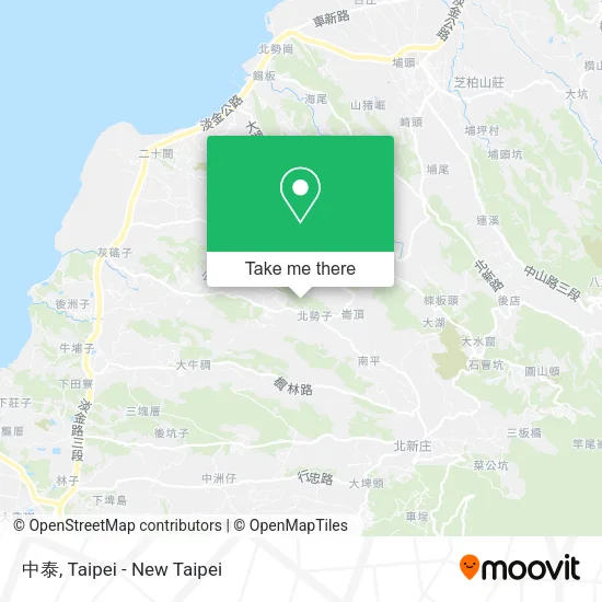 中泰地圖