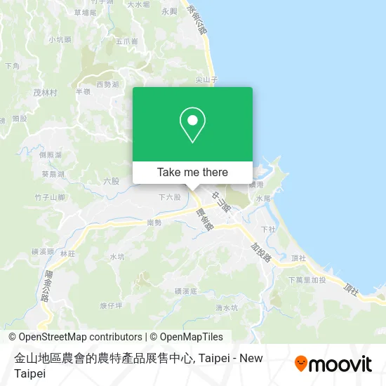 金山地區農會的農特產品展售中心 map