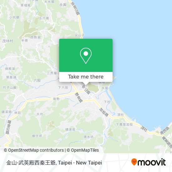 金山-武英殿西秦王爺 map