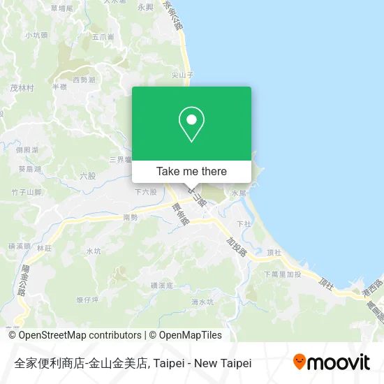 全家便利商店-金山金美店地圖