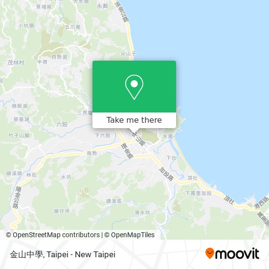 金山中學 map