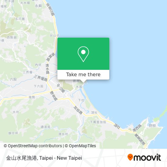 金山水尾漁港 map