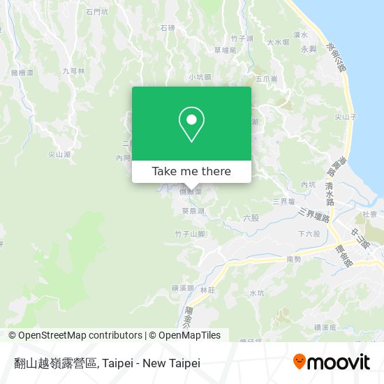 翻山越嶺露營區 map