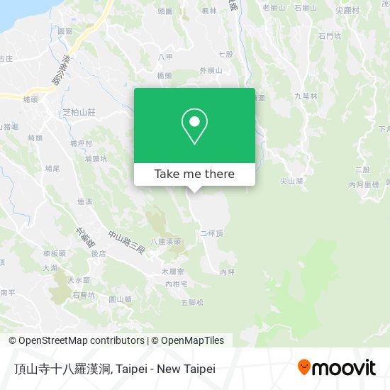 頂山寺十八羅漢洞地圖