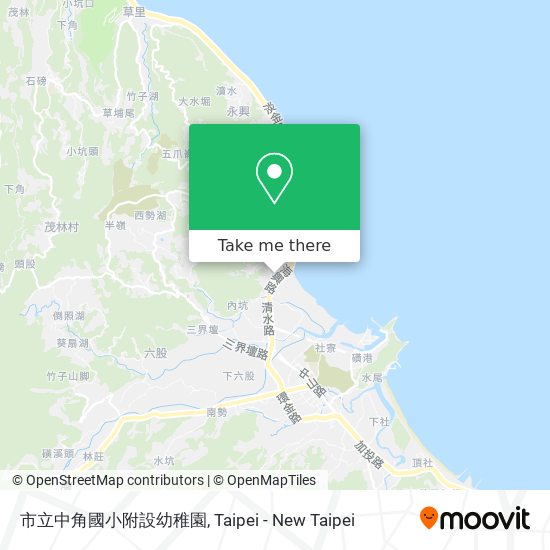 市立中角國小附設幼稚園地圖