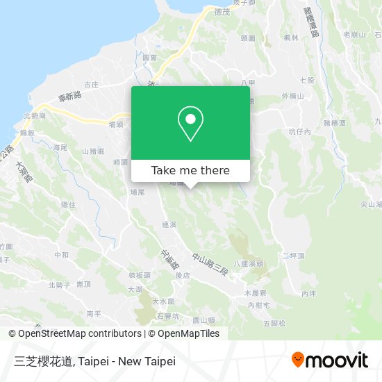 三芝櫻花道地圖