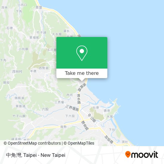 中角灣 map