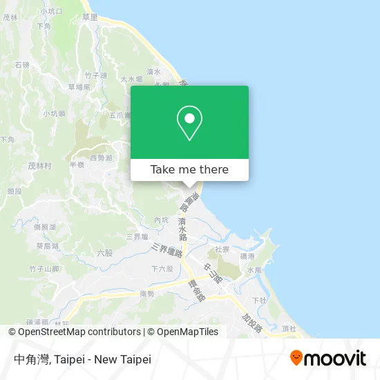 中角灣 map