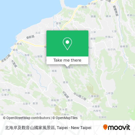 北海岸及觀音山國家風景區 map