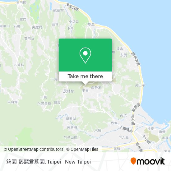 筠園-鄧麗君墓園地圖