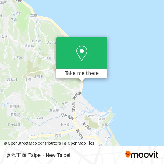 廖添丁廟 map