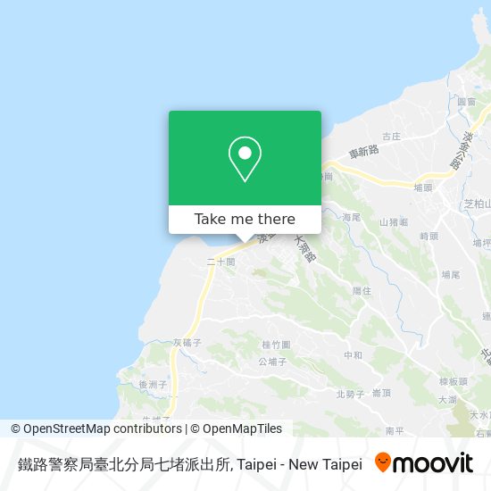 鐵路警察局臺北分局七堵派出所地圖