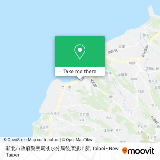 新北市政府警察局淡水分局後厝派出所 map