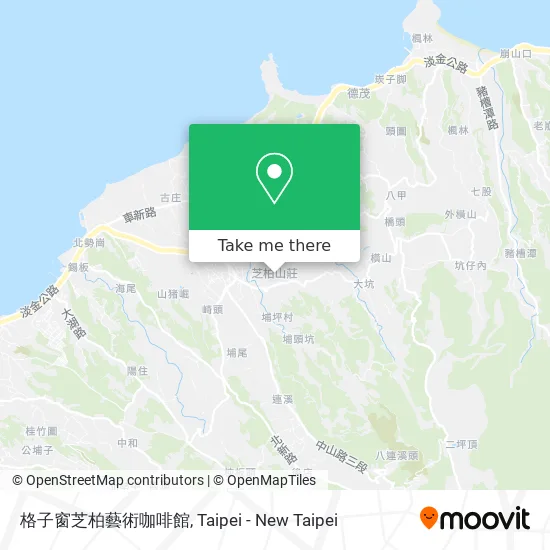 格子窗芝柏藝術咖啡館 map