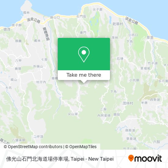 佛光山石門北海道場停車場地圖