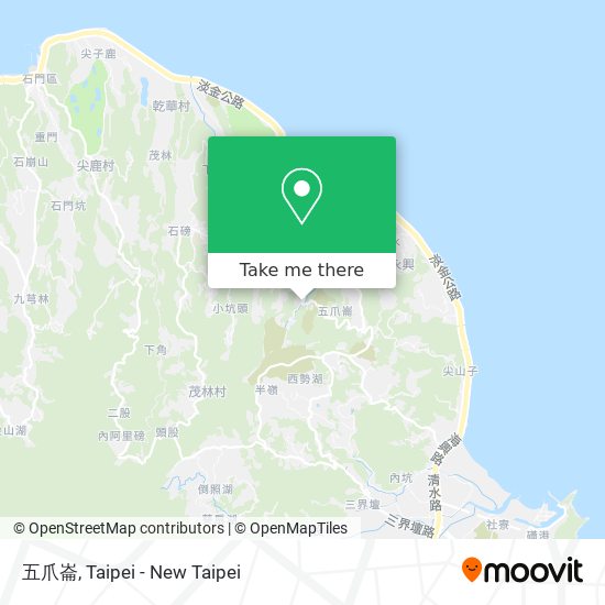 五爪崙地圖