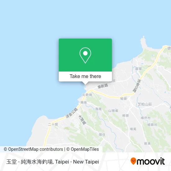 玉堂 - 純海水海釣場地圖