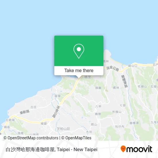 白沙灣哈那海邊咖啡屋地圖