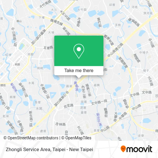 Zhongli Service Area地圖