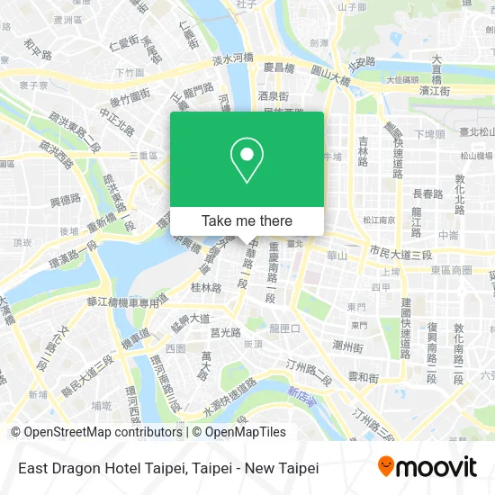 East Dragon Hotel Taipei map