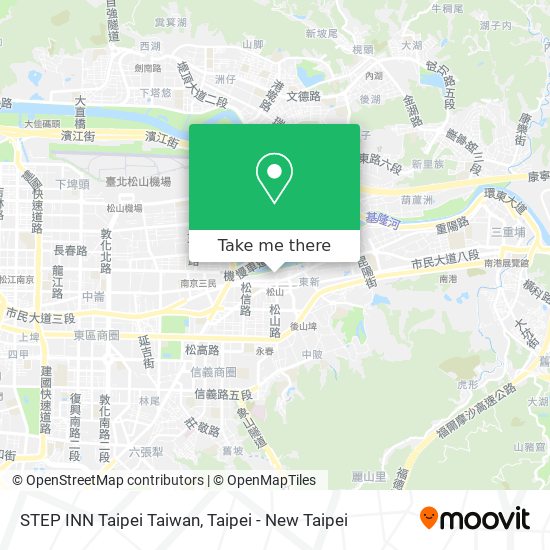 STEP INN Taipei Taiwan map