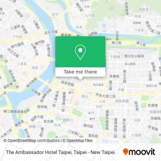 The Ambassador Hotel Taipei map