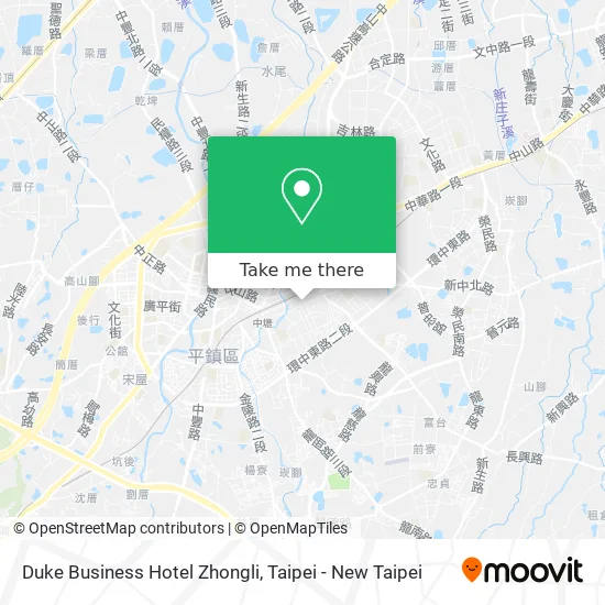 Duke Business Hotel Zhongli map