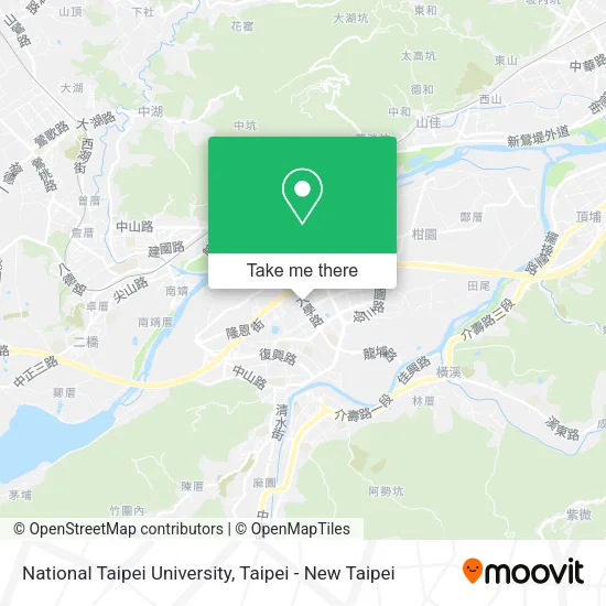 National Taipei University map