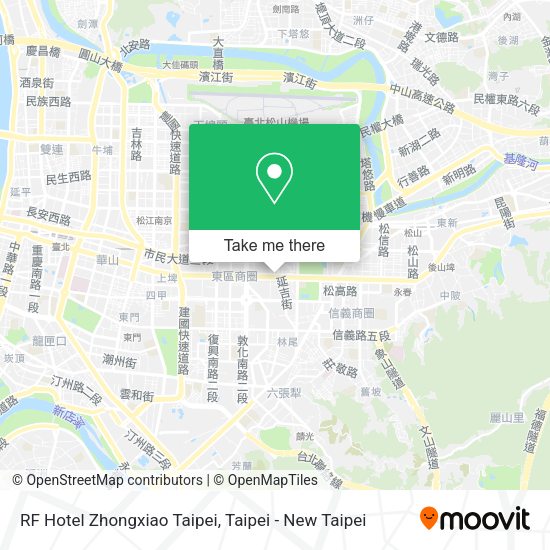 RF Hotel Zhongxiao Taipei地圖