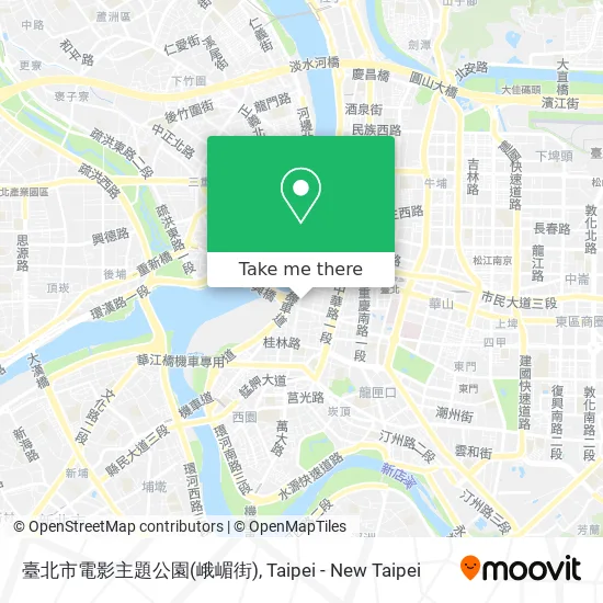 臺北市電影主題公園(峨嵋街) map