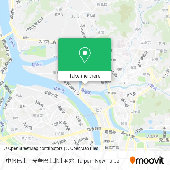 中興巴士、光華巴士北士科站 map