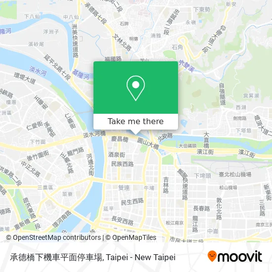 承德橋下機車平面停車場地圖