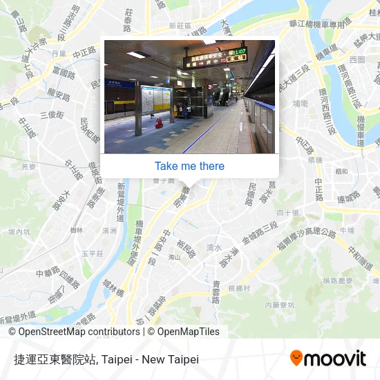 捷運亞東醫院站 map