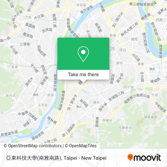 亞東科技大學(南雅南路)地圖