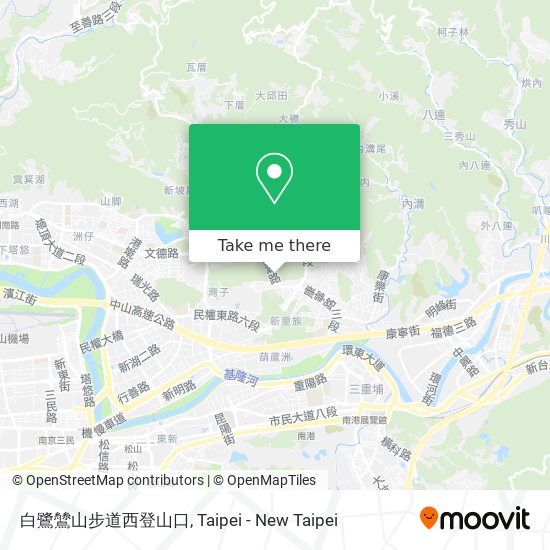 白鷺鷥山步道西登山口 map