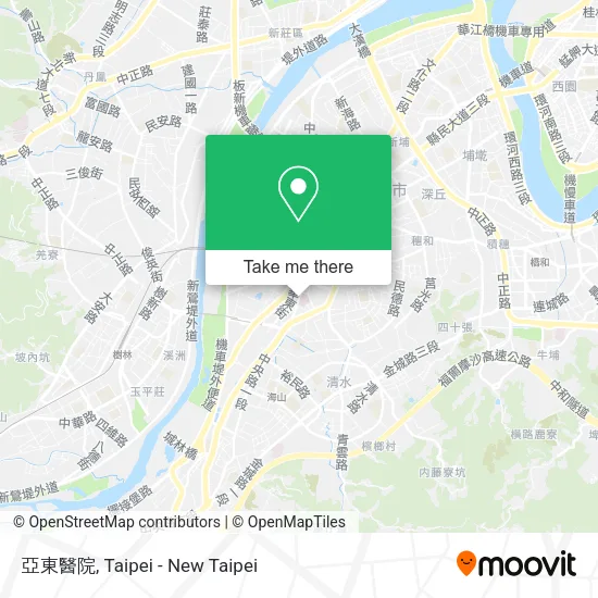 亞東醫院 map