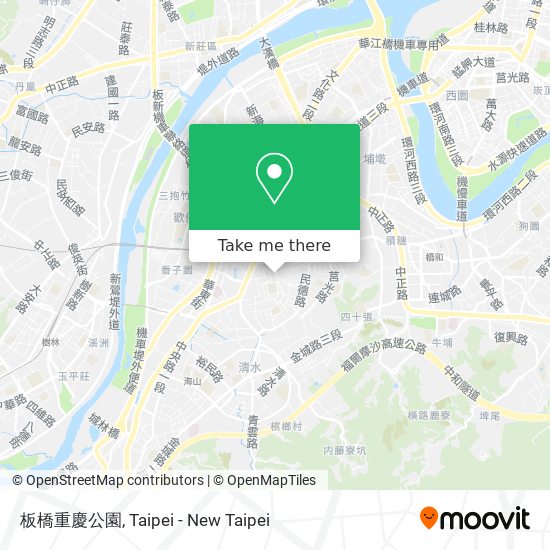 板橋重慶公園 map