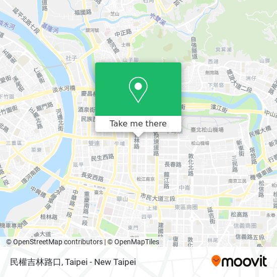 民權吉林路口 map