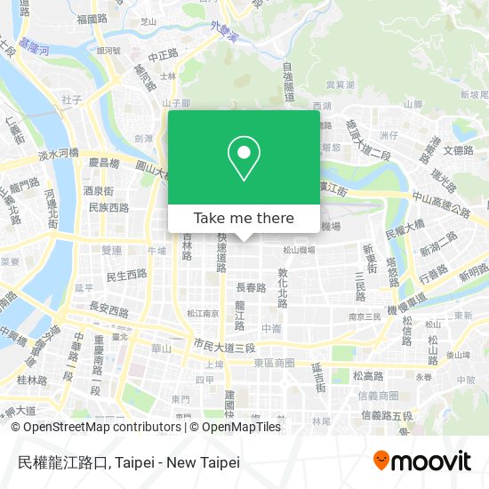 民權龍江路口 map