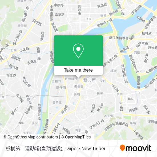 板橋第二運動場(皇翔建設)地圖