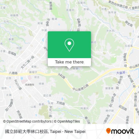 國立師範大學林口校區 map