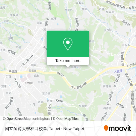 國立師範大學林口校區地圖