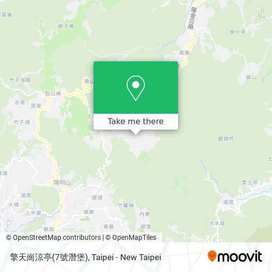 擎天崗涼亭(7號潛堡) map