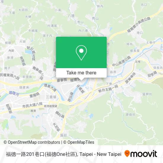 福德一路201巷口(福德One社區)地圖