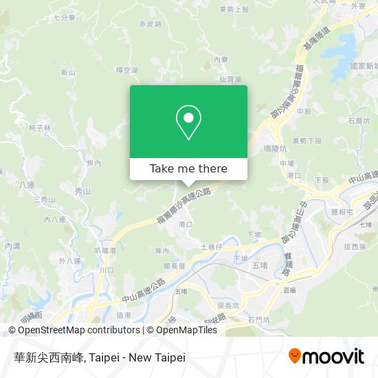 華新尖西南峰 map