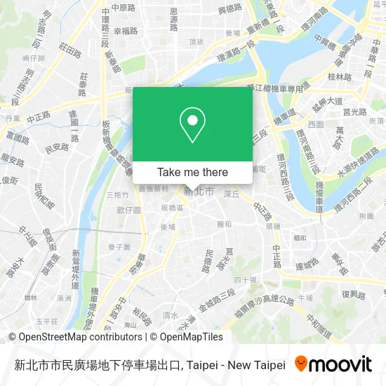 新北市市民廣場地下停車場出口 map