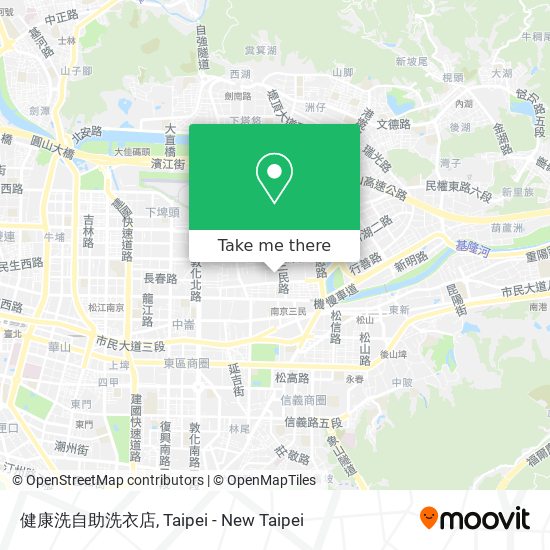 健康洗自助洗衣店 map