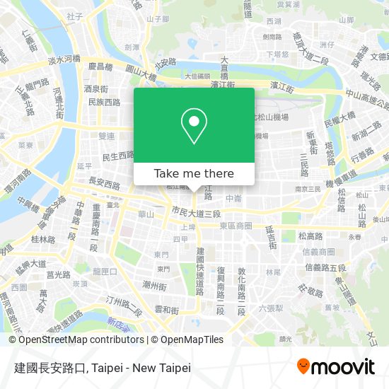 建國長安路口 map