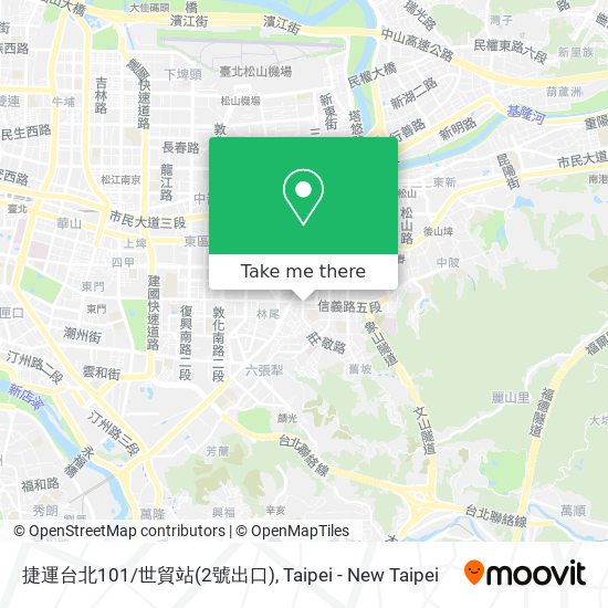 捷運台北101/世貿站(2號出口) map