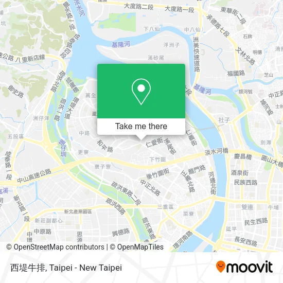 西堤牛排地圖
